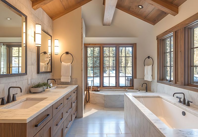 Wide Picture of Modern Bathroom